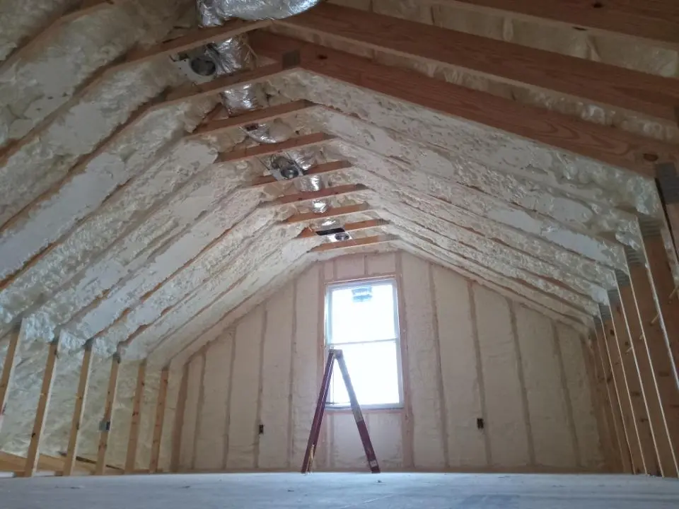 Spray foam roofing application for Crawl Space Insulation project in Gateway